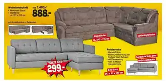 Repo Markt Wohnlandschaft Polsterecke Angebot