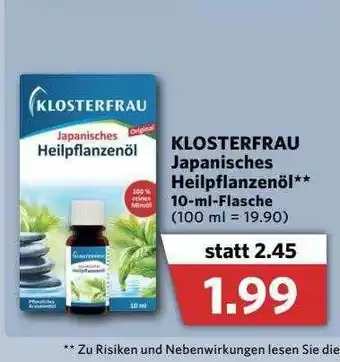 Combi Klosterfrau Japanisches Heilpflanzenöl Angebot