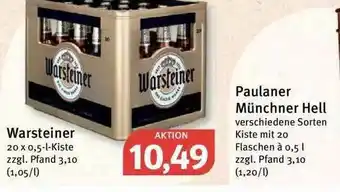 Feneberg Warsteiner Oder Paulaner Münchner Hell Angebot