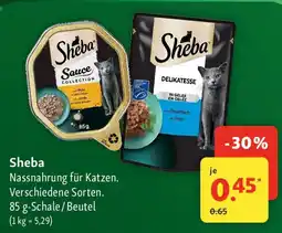 Fressnapf Sheba Nassnahrung für Katzen Angebot