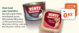 Fressnapf Rinti Gold oder Gold Mini Nassnahrung für Hunde. Angebot