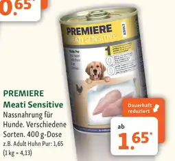Fressnapf PREMIERE Meati Sensitive Nassnahrung für Hunde. Angebot