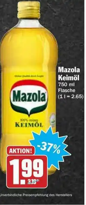 Hit Mazola Keimöl Angebot