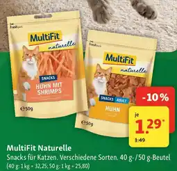 Fressnapf MultiFit Naturelle Snacks für Katzen. Angebot