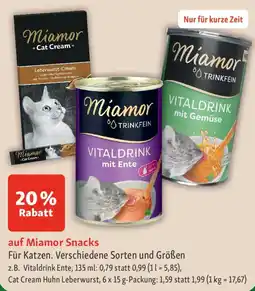 Fressnapf Miamor Snacks Für Katzen. Angebot