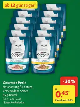 Fressnapf PURINA Gourmet Perle Nassnahrung für Katzen. Angebot
