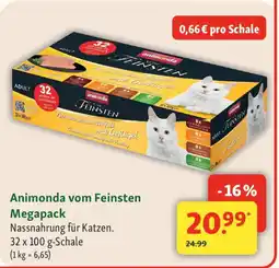 Fressnapf Animonda vom Feinsten Megapack Nassnahrung für Katzen. Angebot