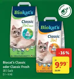 Fressnapf Biocat's Classic oder Classic Fresh Angebot