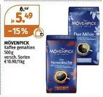 Müller Mövenpick Kaffee Gemahlen Angebot