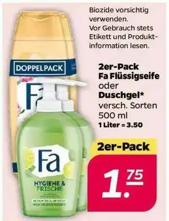 NETTO 2er Pack Fa Flüssigseife Oder Duschgel Angebot