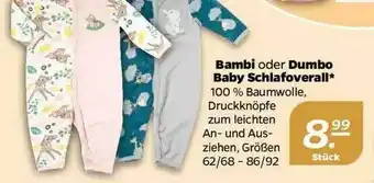 NETTO Bambi Oder Dumbo Baby Schafoverall Angebot