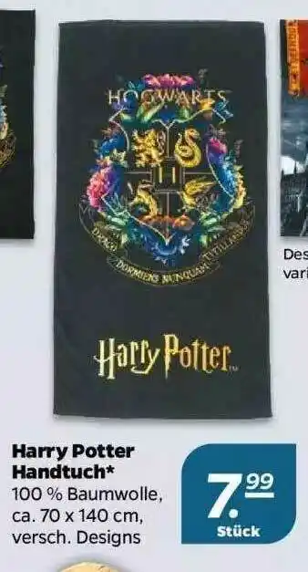 NETTO Harry Potter Handtuch Angebot