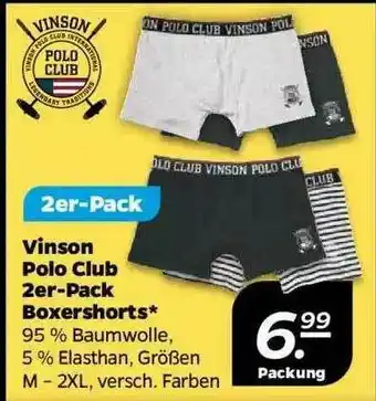 NETTO Vinson Polo Club 2er-pack Boxershorts Angebot