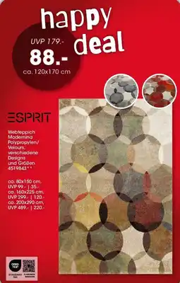 Möbel Martin Esprit Webteppich Modernina Polypropylen/ Velours Angebot
