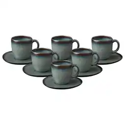 Netto Marken-Discount like. by Villeroy & Boch Kaffeetassen mit Untertassen Lave 190 ml 6er Set Angebot