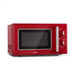 Netto Marken-Discount Caroline Mikrowellen-Grill 20 Ltr 700 W / 1000 W Ø 25,5cm Retro Rot Angebot
