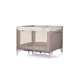 Netto Marken-Discount Chioplino Laufstall Pop-up Reisebett faltbar, Matratze Tragetasche Seiteneingang braun Angebot