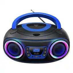 Netto Marken-Discount Denver TDB-212 tragbarer CD-Player mit DAB+/FM-Radio und Bluetooth, blau Angebot