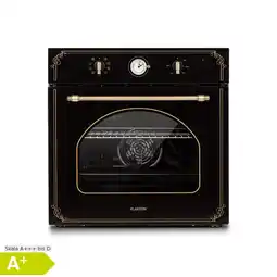 Netto Marken-Discount Victoria Einbaubackofen Retro-Design 9 Funktionen 50-250°C schwarz Schwarz Angebot
