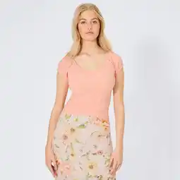 NKD Damen-T-Shirt mit Raffung Angebot