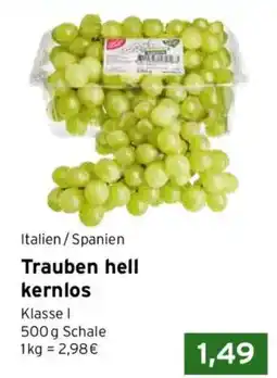 CAP Markt Trauben hell kernlos Angebot
