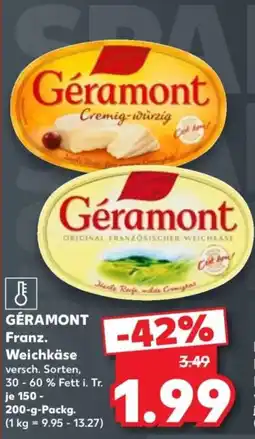 Kaufland GÉRAMONT Franz. Weichkäse Angebot