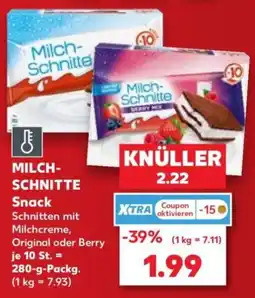 Kaufland Milch-Schnitte Snack Angebot