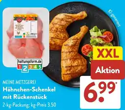 Aldi Süd MEINE METZGEREI Hähnchen-Schenkel mit Rückenstück Angebot