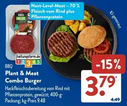 Aldi Süd Plant & Meat Combo Burger Angebot