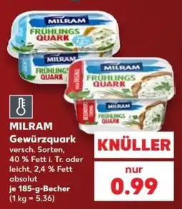 Kaufland MILRAM Gewürzquark Angebot