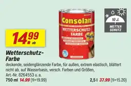 toom Baumarkt Consolan WetterSchutz-Farbe Angebot