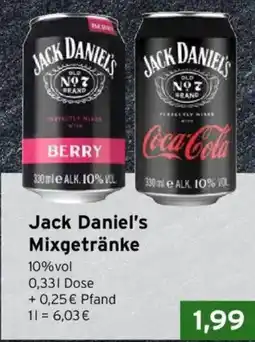 CAP Markt Jack Daniel's Mixgetränke Angebot