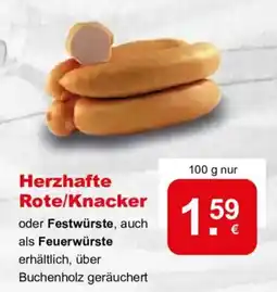 CAP Markt Herzhafterote/Knacker Angebot