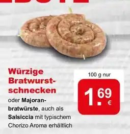 CAP Markt Würzige Bratwurstschnecken Angebot