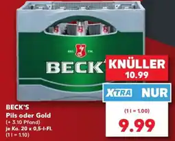Kaufland BECK'S Pils oder Gold Angebot