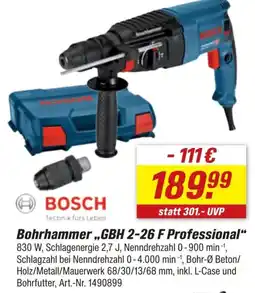 toom Baumarkt BOSCH Bohrhammer „GBH 2-26 F Professional“ Angebot