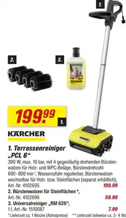 toom Baumarkt KÄRCHER Terrassenreiniger „PCL 6“ Angebot