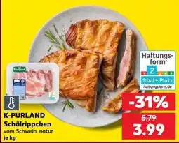 Kaufland K-PURLAND Schälrippchen vom Schwein, natur Angebot