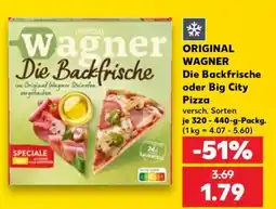 Kaufland ORIGINAL WAGNER Die Backfrische Pizza Angebot