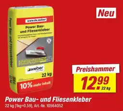 toom Baumarkt Power Bau- und Fliesenkleber Angebot