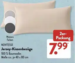 Aldi Süd NOVITESSE Jersey-Kissenbezüge Angebot