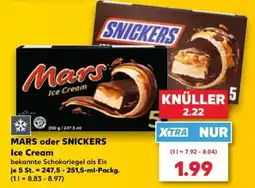 Kaufland MARS oder SNICKERS Ice Cream Angebot
