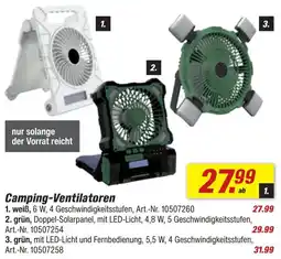 toom Baumarkt Camping-Ventilatoren Angebot