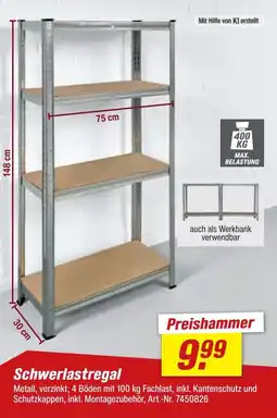 toom Baumarkt Schwerlastregal Angebot