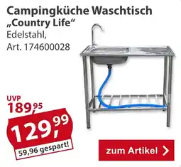 Sonderpreis Baumarkt Campingküche Waschtisch "Country Life" Edelstahl Angebot