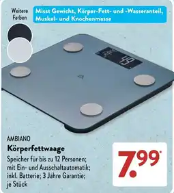 Aldi Süd AMBIAINO Körperfettwaage Angebot