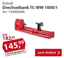 Sonderpreis Baumarkt Einhell Drechselbank TC-WW 1000/1 Angebot