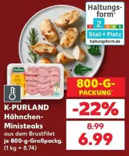 Kaufland K-PURLAND Hähnchen-Ministeaks Angebot