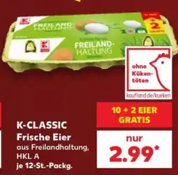 Kaufland K-CLASSIC Frische Eier aus Freilandhaltung, HKL A Angebot
