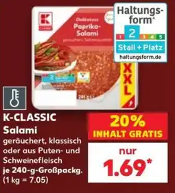 Kaufland K-CLASSIC Salami Angebot